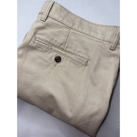 LL Bean Mens Size 36x30 Pants Khaki Tan Flat Front Natural Fit Cotton Stretch - Picture 3 of 12